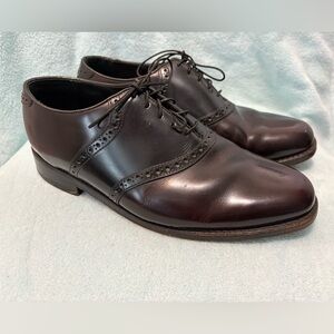 Florsheim Two tone leather saddle Oxfords. Size 9 Triple E. Vintage.